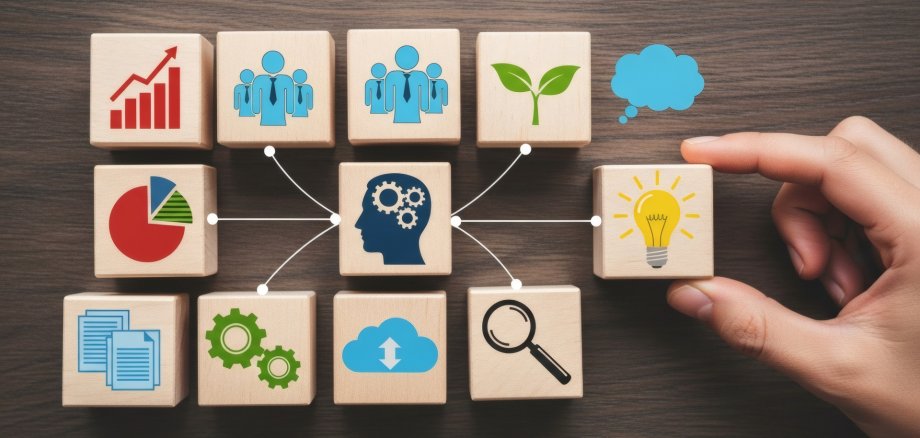 Bauklötze mit Symbolen