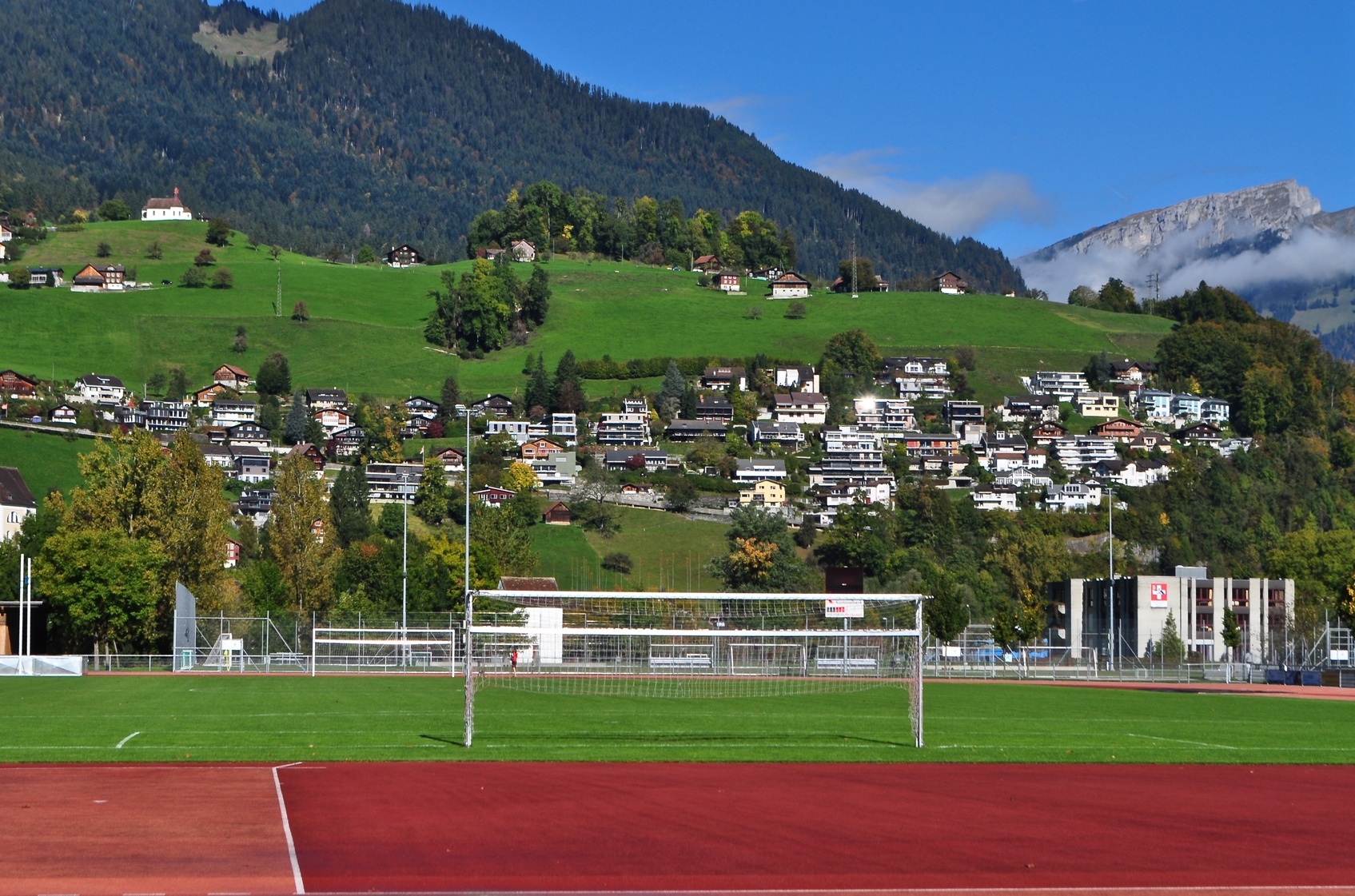 Fußballplatz einer Kommune Fußballplatz einer Kommune